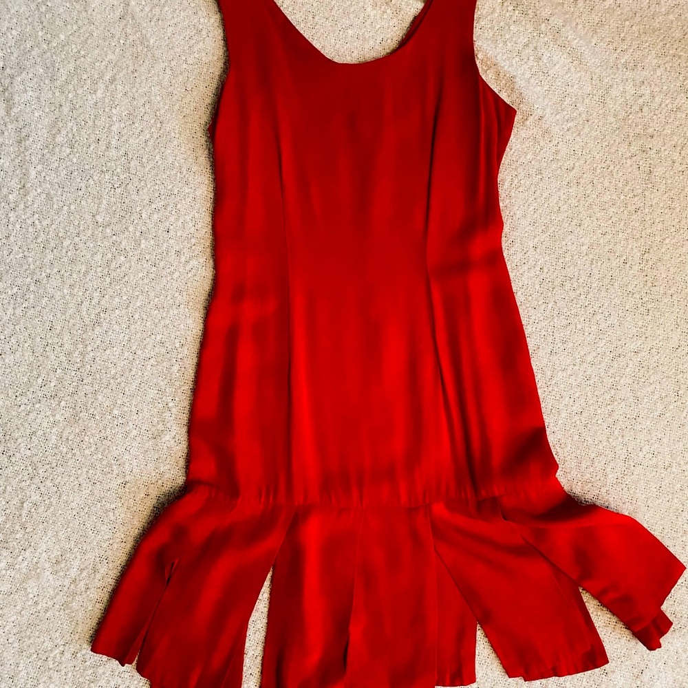 1920’s Style Red Sleeveless Dress